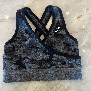 Gymshark camo sports bra